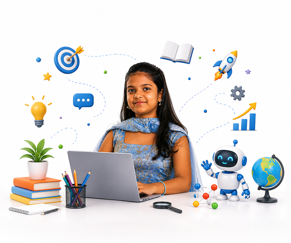 Children learning leadership, AI and technology skills at Junior Hope